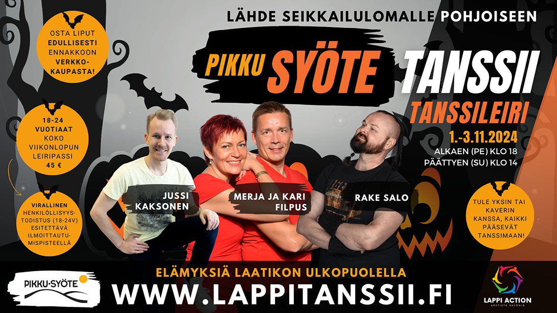 Syöte Tanssii Pikku-Syöte 1.-3.11.2024